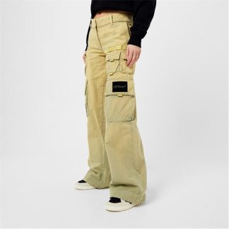 OFF WHITE Toybox Laundry Cargo Jeans Women Beige 6100  for sale