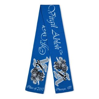 OFF WHITE Va Scarf Unisex Scarves Dark Blue for sale