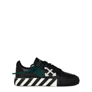 OFF WHITE Vulcan Low Leather Trainers Men Low Trainers Black/White for sale