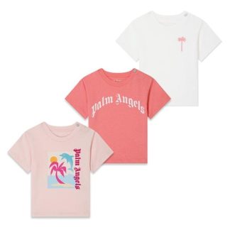 PALM ANGELS 3-Pack T-Shirts Juniors Kids Pink/White  for sale