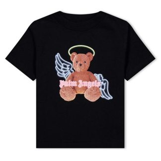 PALM ANGELS Angel Bear T-Shirt Juniors Kids Regular Fit T-Shirts Black 21060 for sale