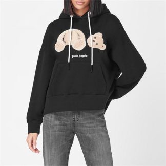 PALM ANGELS Bear Hoodie Women OTH Hoodies Black 1060 for sale