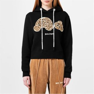 PALM ANGELS Bear Hoodie Women OTH Hoodies Black Leo 1060 for sale