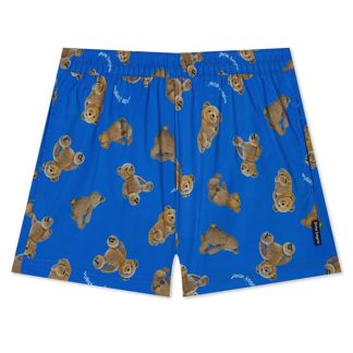 PALM ANGELS Bear Print Swim Shorts Junior Boys Kids Swim Shorts Lght Blu 4060 for sale