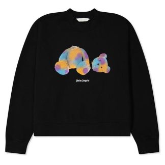 PALM ANGELS Boy'S Broken Bear Sweatshirt Kids Blk Turq 1043  for sale