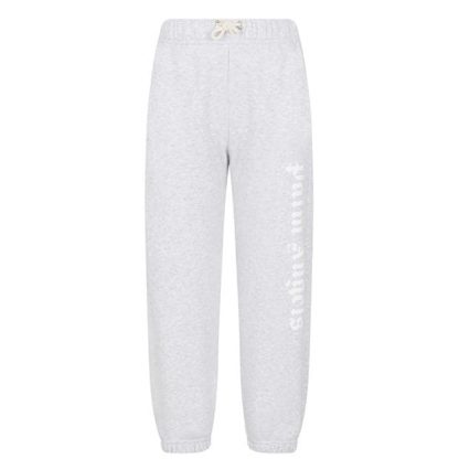 PALM ANGELS Boy'S Logo Jogging Bottoms Kids Closed Hem Jersey Jogging Bottoms Grey 0801 for sale