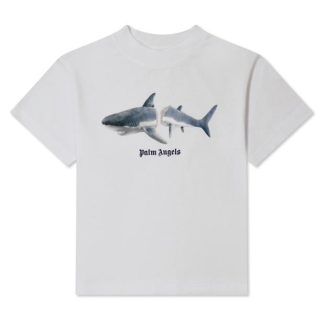 PALM ANGELS Boy'S Shark T Shirt Kids Regular Fit T-Shirts White Medi 0106 for sale