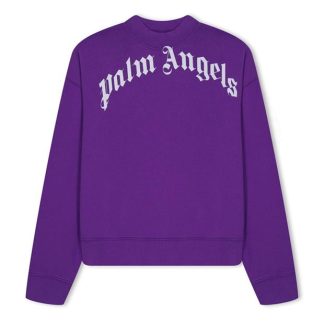 PALM ANGELS Children'S Classic Sweatshirt Kids Crew Sweaters Purple 3701 for sale