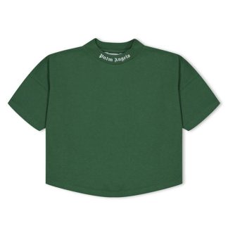 PALM ANGELS Children'S Classic T Shirt Kids Regular Fit T-Shirts Green 5501 for sale