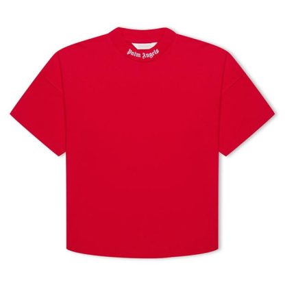 PALM ANGELS Children'S Classic T Shirt Kids Regular Fit T-Shirts Red 12501 for sale