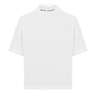 PALM ANGELS Children'S Classic T Shirt Kids Regular Fit T-Shirts White 1001 for sale