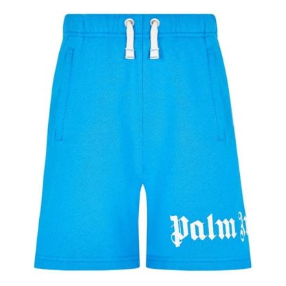 PALM ANGELS Children'S Logo Shorts Kids Jersey Shorts Light Blue 4001 for sale