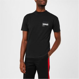 PALM ANGELS F1 Race Team T-Shirt Men Regular Fit T-Shirts Black for sale