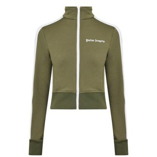 PALM ANGELS Fitted Track Jacket Women Military 5601  for sale