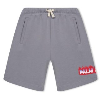 PALM ANGELS Flame Jersey Shorts Junior Kids Grey 10725  for sale