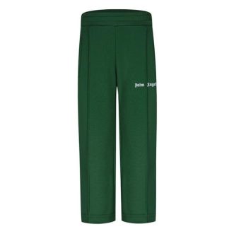 PALM ANGELS Junior Classic Tracksuit Bottoms Kids Open Hem Woven Tracksuit Bottoms Green 5501 for sale