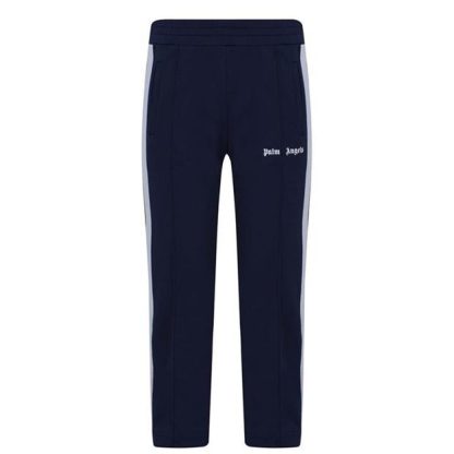 PALM ANGELS Junior Classic Tracksuit Bottoms Kids Open Hem Woven Tracksuit Bottoms Navy Blue 4601 for sale