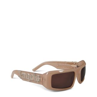 PALM ANGELS Kerman Sunglasses Women Nude  for sale