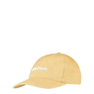 PALM ANGELS Logo Cap Men Baseball Caps Sand/Wht 1701 for sale