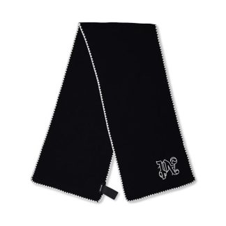 PALM ANGELS Logo Embroidered Scarf Unisex Blue 4603  for sale