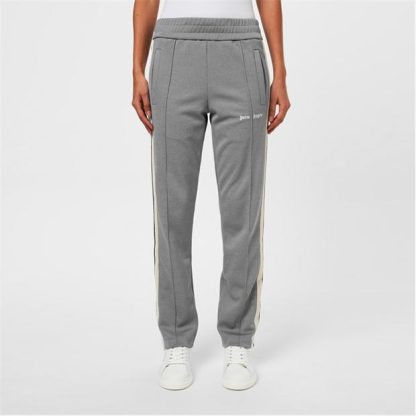 PALM ANGELS Logo Embroidered Track Trousers Women Grey 0803  for sale