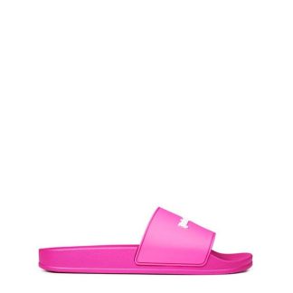 PALM ANGELS Logo Pool Sliders Men Low Trainers Fuchsia  for sale