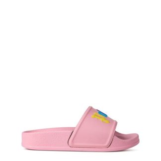 PALM ANGELS Logo Pool Slides Kids Pool Shoes Pale Pink 43084 for sale