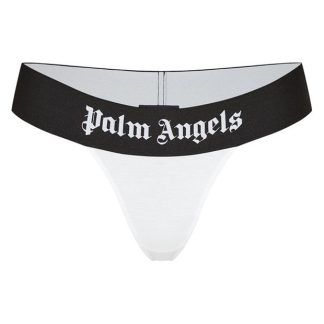 PALM ANGELS Logo Thong Women Thong Briefs White 0101 for sale