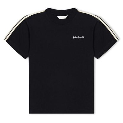 PALM ANGELS Logo Track T-Shirt Juniors Kids Black 11001  for sale