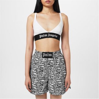 PALM ANGELS Logo Triangle Bra Women White 0101  for sale