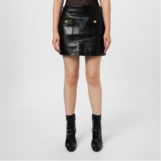 PALM ANGELS Mini Skirt Women Blk/Gld 1076  for sale