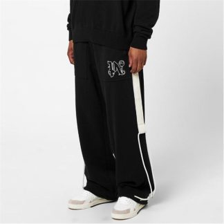 PALM ANGELS Monogram Sweatpants Men Black 1010  for sale