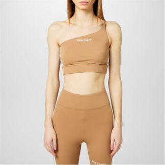 PALM ANGELS One Shoulder Crop Top Women Sand 1701  for sale