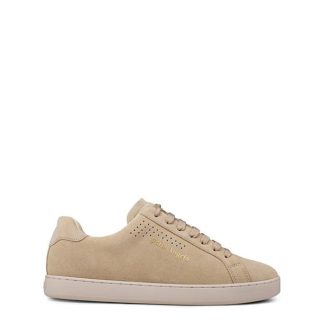 PALM ANGELS One Suede Sneakers Men Low Trainers Beige/Beige for sale