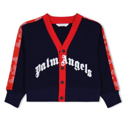 PALM ANGELS Palm Bear Cardigan Jn34 Kids Navy 14601  for sale