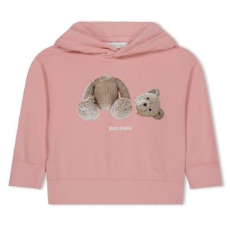 PALM ANGELS Palm Bear OTH Jn32 Kids OTH Hoodies Pink/Brown 3060 for sale