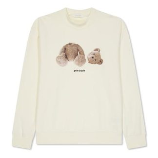 PALM ANGELS Palm Bear Sweat Jn44 Kids Crew Sweaters ButterBrn 1060 for sale