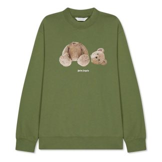 PALM ANGELS Palm Bear Sweat Jn44 Kids Crew Sweaters Military 56600 for sale