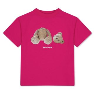 PALM ANGELS Palm Bear Tee Jn34 Kids Fuchsia 3260  for sale