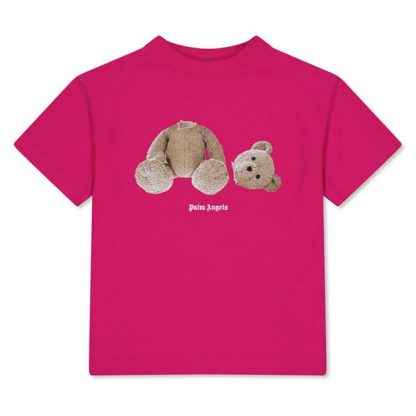 PALM ANGELS Palm Bear Tee Jn34 Kids Fuchsia 3260  for sale