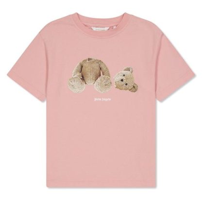 PALM ANGELS Palm Bear Tee Jn44 Kids Pink Brn 3060  for sale