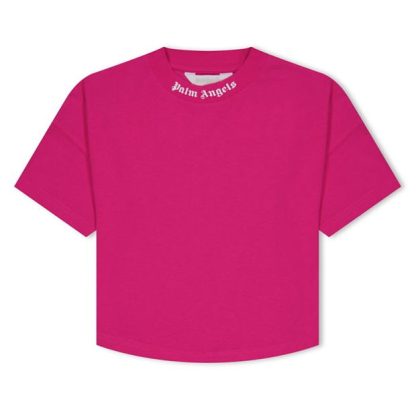 PALM ANGELS Palm Classic Tee Jn34 Kids Regular Fit T-Shirts Fuchsia 3201 for sale