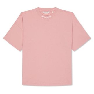 PALM ANGELS Palm Classic Tshirt Jn44 Kids Pink Wht 3001  for sale