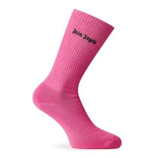 PALM ANGELS Palm Emb Logo Socks Ld05 Women Ankle Socks Fuchsia 3210 for sale