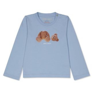 PALM ANGELS Palm LS Bear Tee In34 Kids Pale Blue 4160  for sale