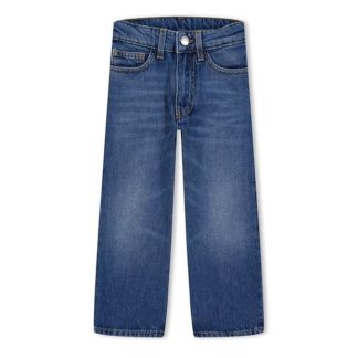 PALM ANGELS Palm Lgo Denim Jeans Jn34 Kids Midwash 34501  for sale