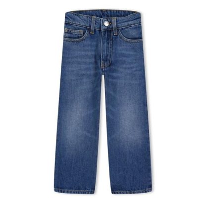 PALM ANGELS Palm Lgo Denim Jeans Jn34 Kids Midwash 34501  for sale