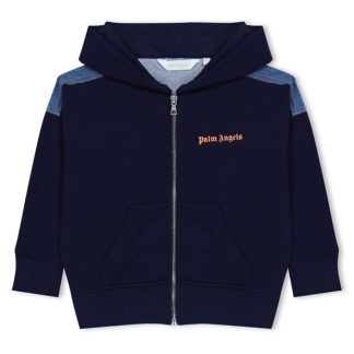 PALM ANGELS Palm Lgo Denim Jkt Jn34 Kids Dark Blue 14520  for sale