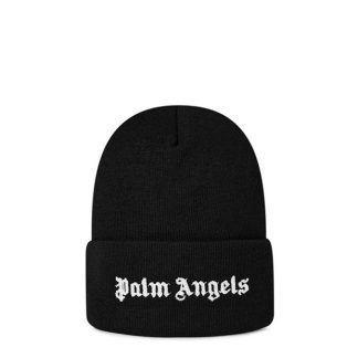 PALM ANGELS Palm Logo Beanie Ld41 Women Beanies Black 1001 for sale