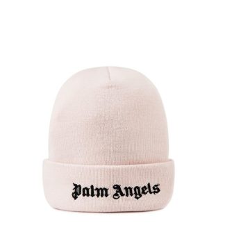 PALM ANGELS Palm Logo Beanie Ld41 Women Beanies White 0410 for sale